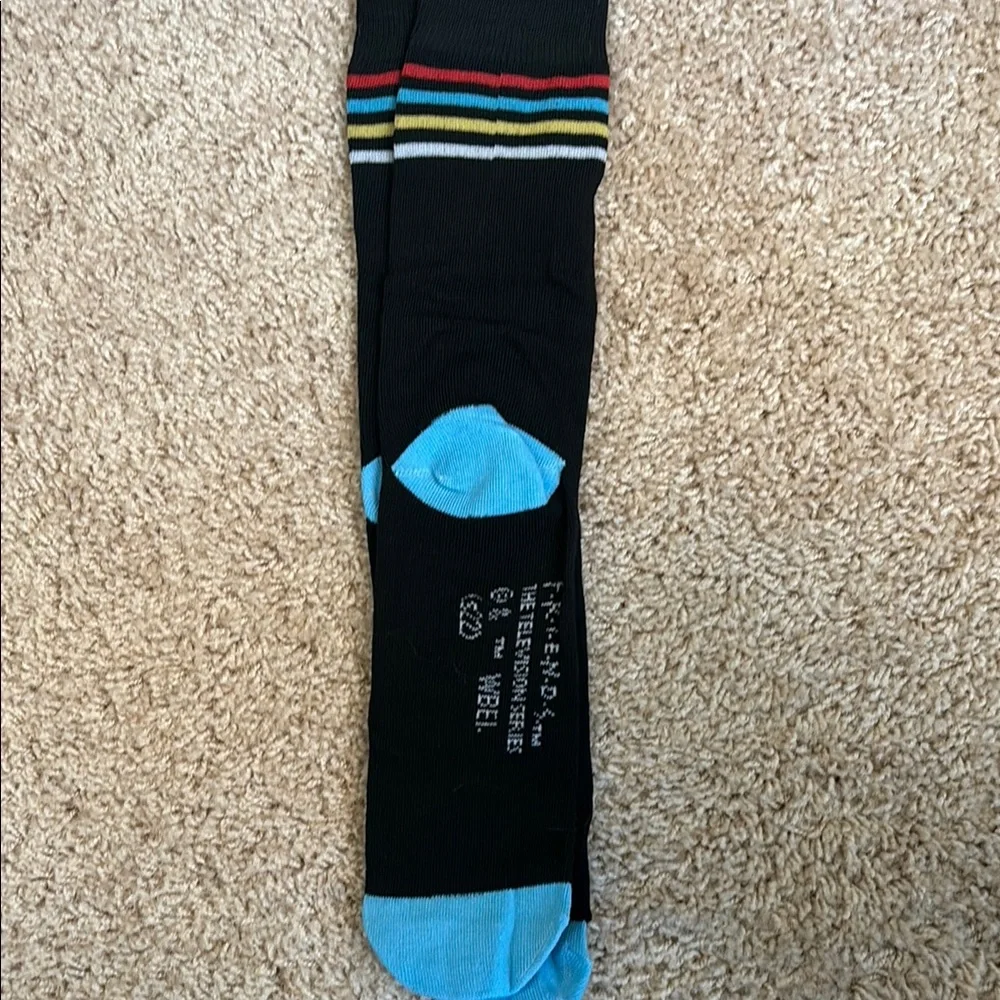 From the show Friends Black Socks with Coffee Cup Design
